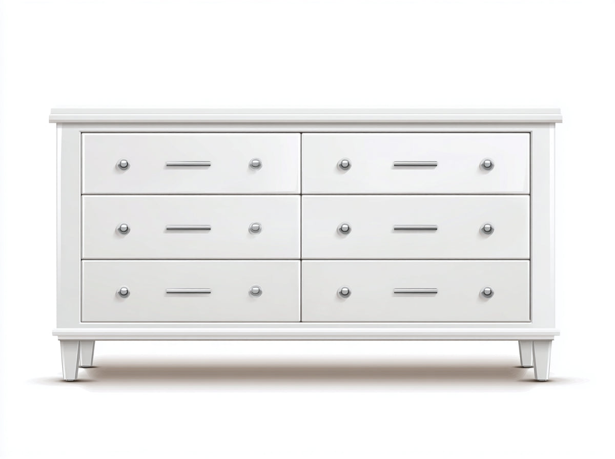 Cassettiera-Legno MDF-160x45x80 cm-Bianco-Stile moderno