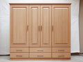 Armadio - legno-metallo - 180 x 58 x 200 cm - Rovere naturale - stile classico
