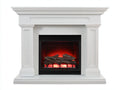 Camino-MDF-155x40x125 cm-Bianco-Classico