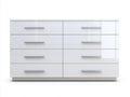 Cassettiera-Legno MDF-160x45x80 cm-Bianco-Stile moderno